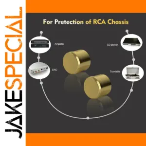 Gold-Plated RCA Noise Stopper Caps (8 Pack)