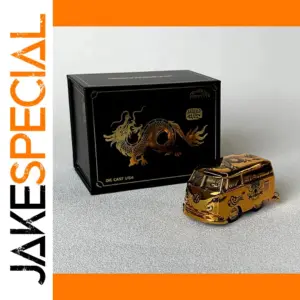 Gold 1960 Volkswagen Bus Model 1:64 Scale