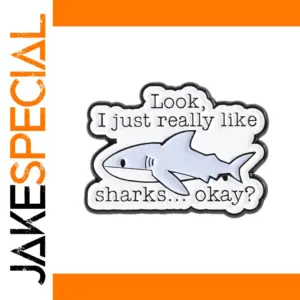 Playful Shark Brooch Set for Men and Women