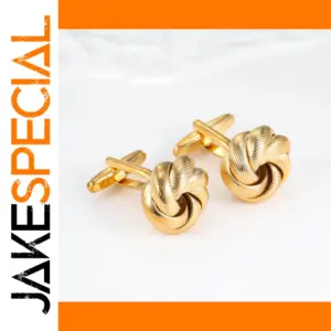 Elegant Metal Knot Cufflinks for Men and Women