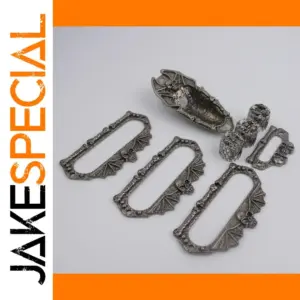 Gothic Metal Guitar Hardware Set Vintage Silver