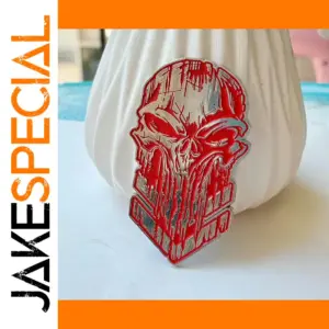 3-Inch Metal 3D Skull Emblem Car Sticker