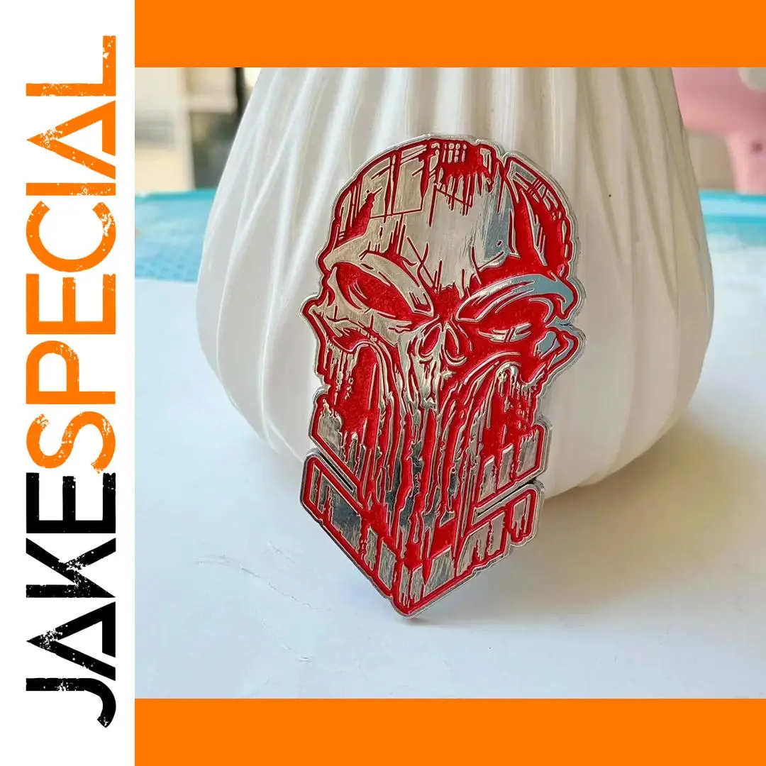 3-Inch Metal 3D Skull Emblem Car Sticker 1 3-Inch Metal 3D Skull Emblem Car Sticker