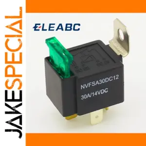 Automotive Relay 12V 30A with Fuse and Pins