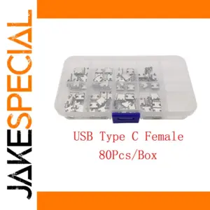 USB Type C Female Socket Set for DIY Repairs