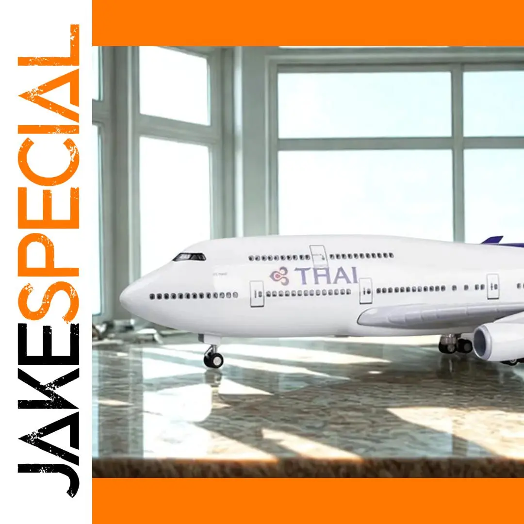 Thai Airways Boeing 747 Model 47cm with LED Lights 1 Thai Airways Boeing 747 Model 47cm with LED Lights