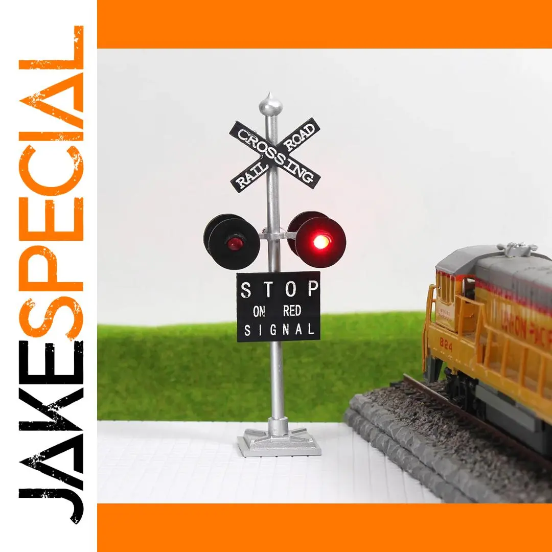 O Scale Railroad Crossing Signal with Flashing Lights 1 O Scale Railroad Crossing Signal with Flashing Lights