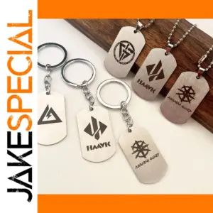Stainless Steel Geometric Keychain