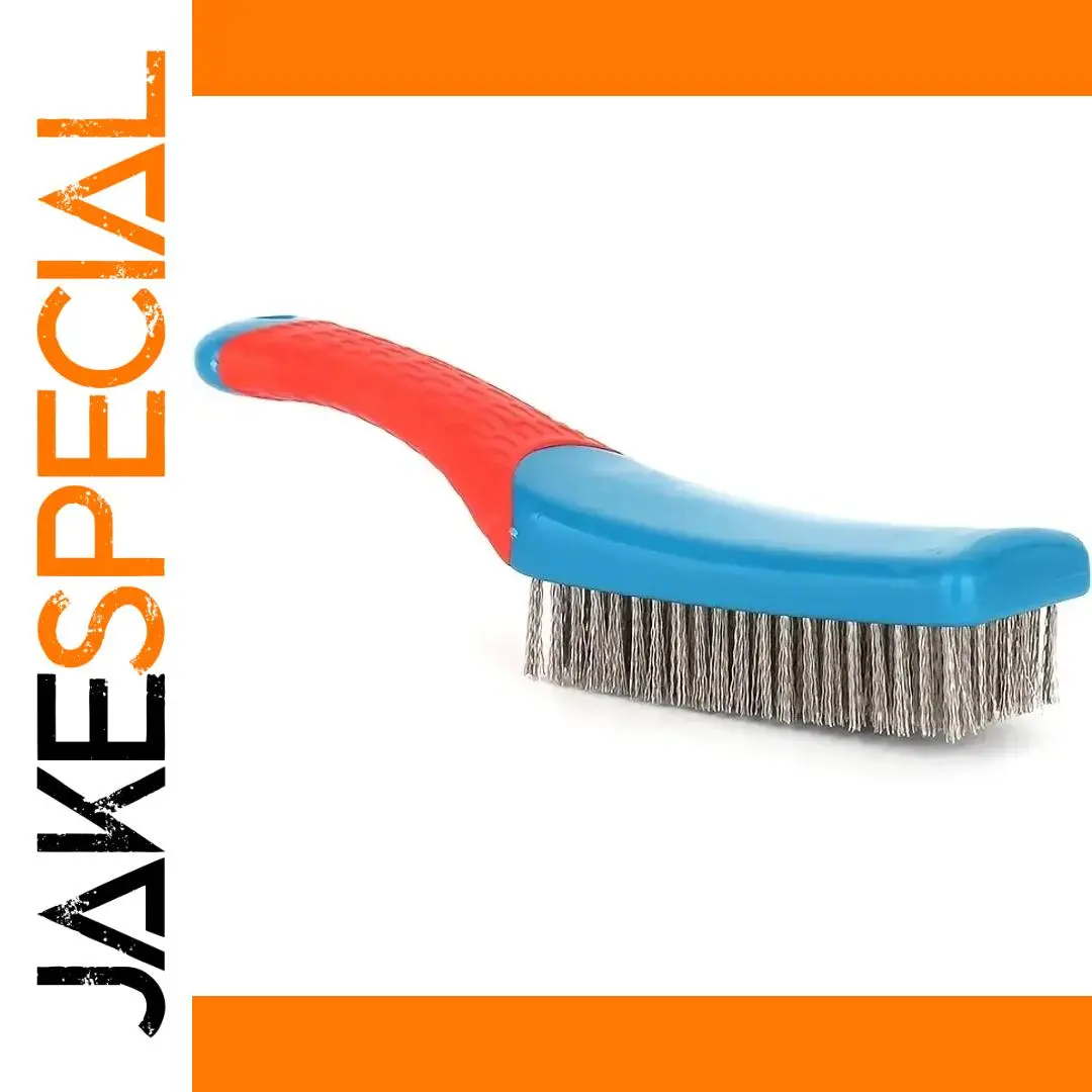 Blue Stainless Steel Wire Brush for Rust Removal 1 Blue Stainless Steel Wire Brush for Rust Removal