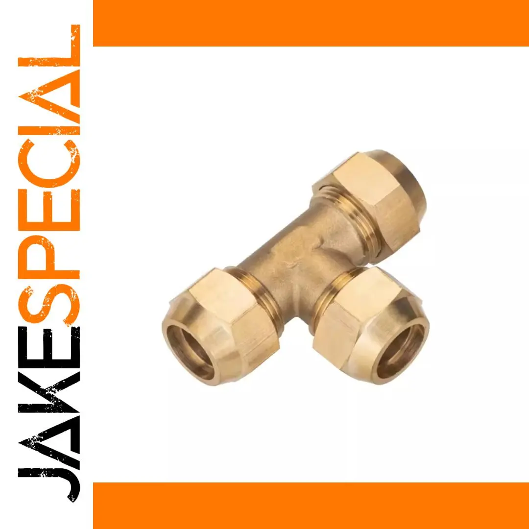 Brass T-Shaped Pipe Connector for Industrial Uses 1 Brass T-Shaped Pipe Connector for Industrial Uses