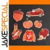 Autumn Pumpkin Chestnut Iron-On Patch Set