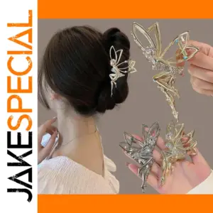 Angel-Shaped Hair Clip in Silver or Gold