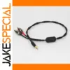 High-End Audio Cable with 3.5mm TRRS and RCA Connectors