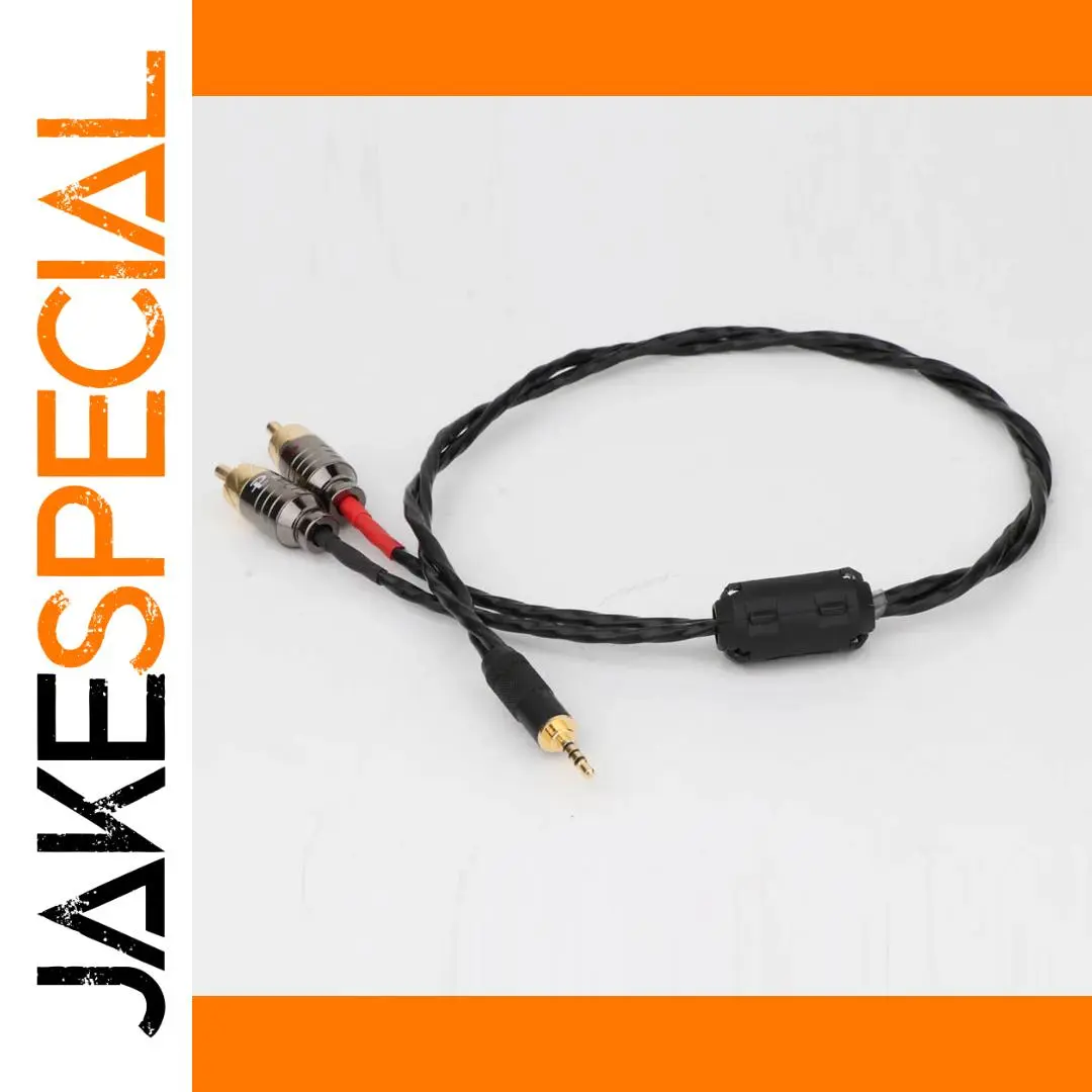 High-End Audio Cable with 3.5mm TRRS and RCA Connectors 1 High-End Audio Cable with 3.5mm TRRS and RCA Connectors