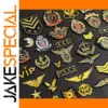 Golden Letters Icon Embroidery Patches Set