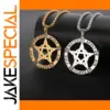 Stainless Steel Alchemy Pentagram Necklace