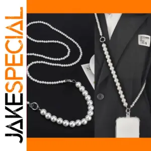 Pearl Diagonal Strap Chain for Bags