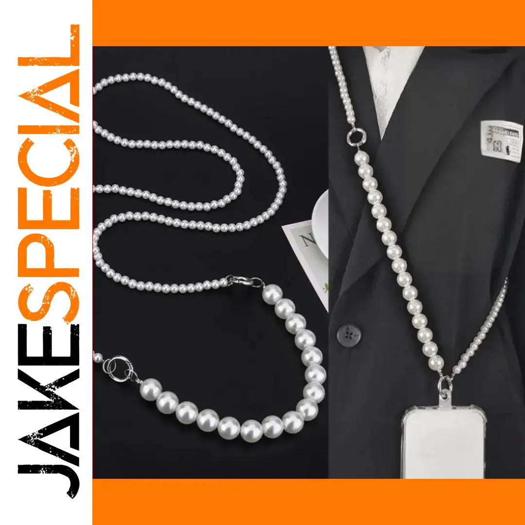 Pearl Diagonal Strap Chain for Bags 1 Pearl Diagonal Strap Chain for Bags