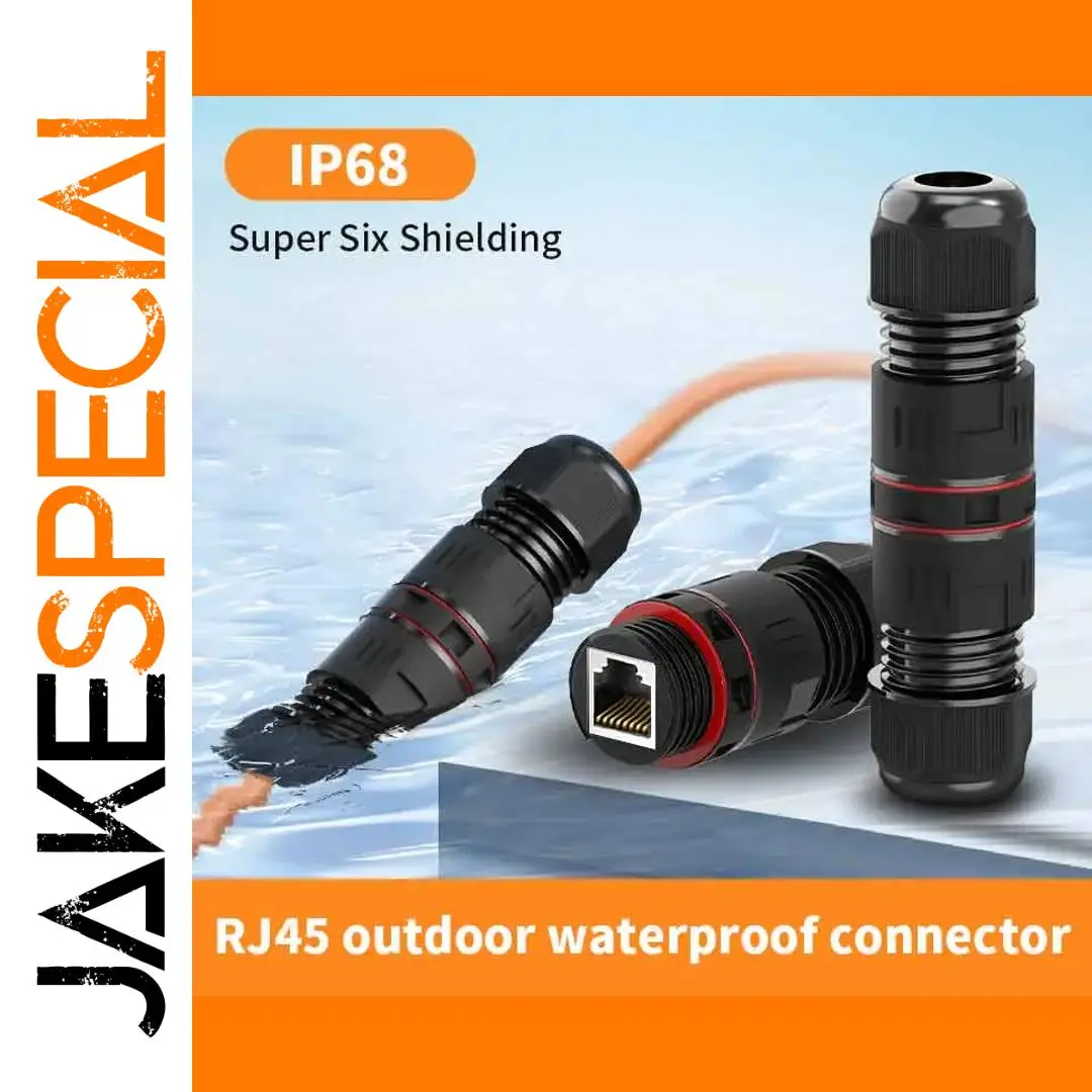 Waterproof CAT6A RJ45 Network Connector 1 Waterproof CAT6A RJ45 Network Connector