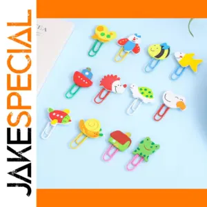 Wooden Animal Paper Clips Set for Stationery