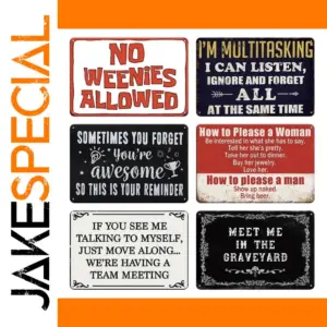 Vintage Aluminum Wall Sign 20x30cm