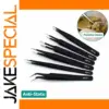 Six-Piece ESD Anti-Static Stainless Steel Tweezers Set