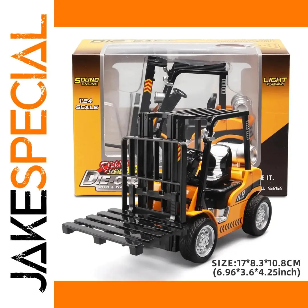 Construction Forklift and Crane Toy Model 1 Construction Forklift and Crane Toy Model