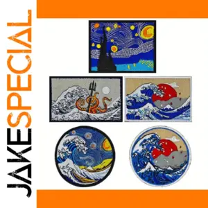 Art-Inspired Embroidered Patch Collection