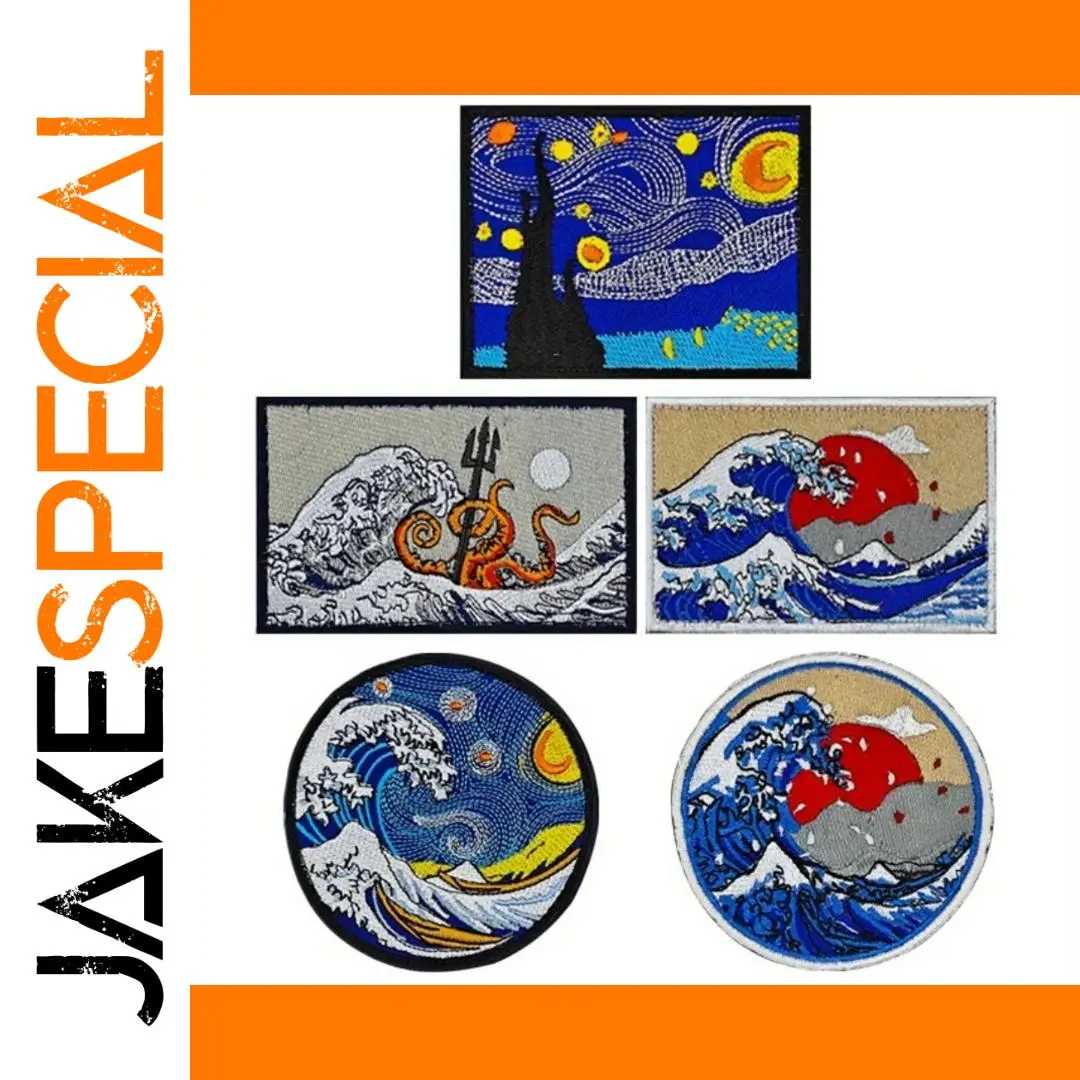 Art-Inspired Embroidered Patch Collection 1 Art-Inspired Embroidered Patch Collection