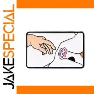 Skeleton Claw Enamel Pin in Light Grey and Green