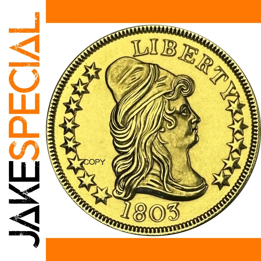 Vintage 1803 Liberty Gold Replica Coin 1 Vintage 1803 Liberty Gold Replica Coin