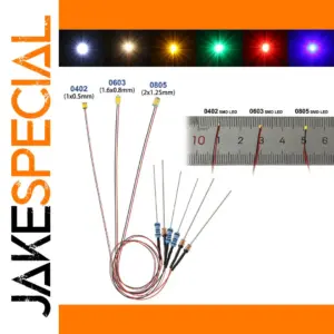 Set of 10 Pre-Wired SMD LED Lights in Multiple Sizes