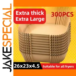 Natural Color 23cm Air Fryer Liners Pack