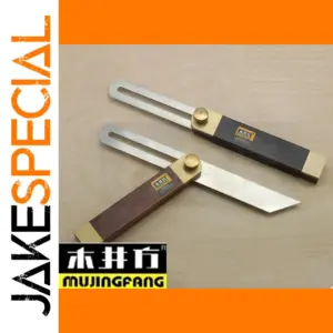 Adjustable Ebony Handle Angle Ruler for Woodworking