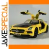 Vibrant Yellow Mercedes-Benz SLS Diecast Model
