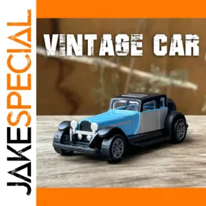 Vintage Blue 1:43 Alloy Diecast Car Replica