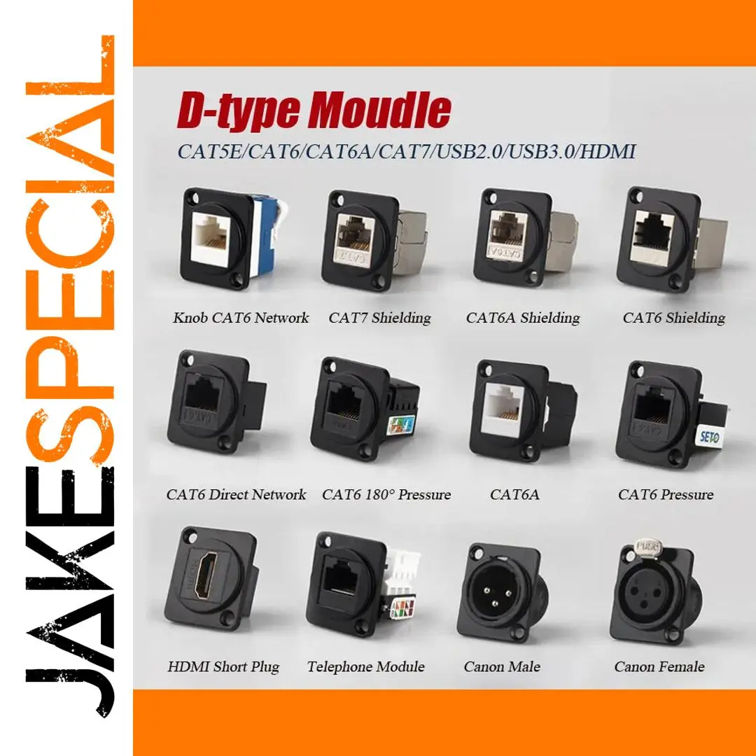 Industrial D-type RJ45 Network Module for Security 1 Industrial D-type RJ45 Network Module for Security