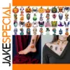 Vibrant Halloween Tattoo Stickers Set
