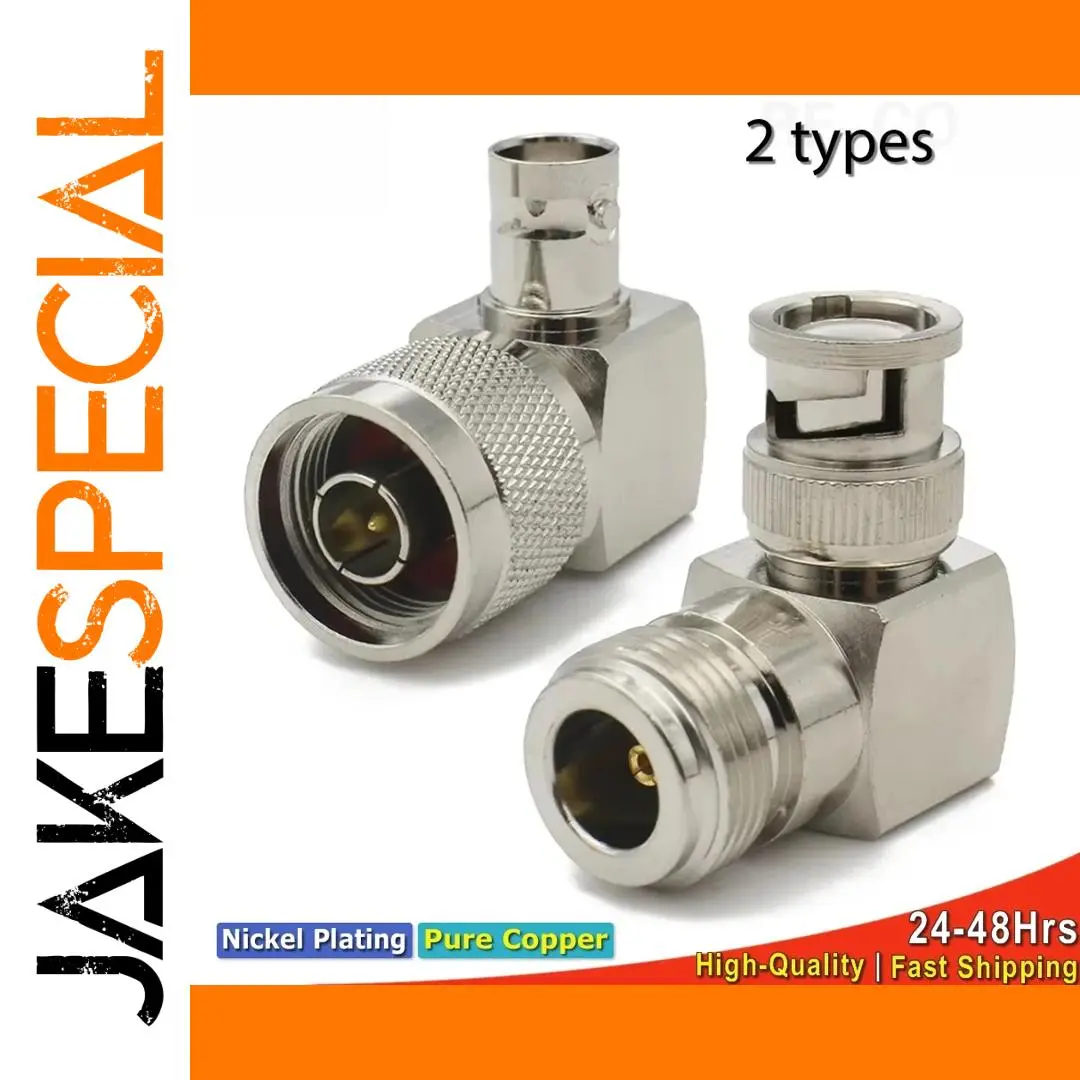 N to BNC 90° RF Adapter Set (3-Pack) 1 N to BNC 90° RF Adapter Set (3-Pack)