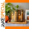 Flickering LED Candle Set with Glass Holders
