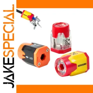 LED Screwdriver Bit Magnetizer Rings Set