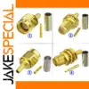 Gold Coated SMA RF Connector for High-Performance Links