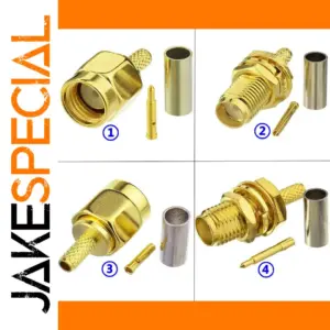 Gold Coated SMA RF Connector for High-Performance Links