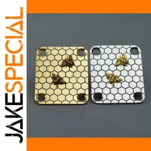 Bee Motif Guitar Neck Plate GN005