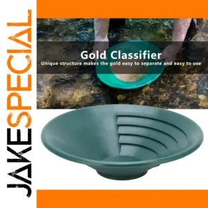 Bright Green 260mm Gold Panning Pan for Beginners