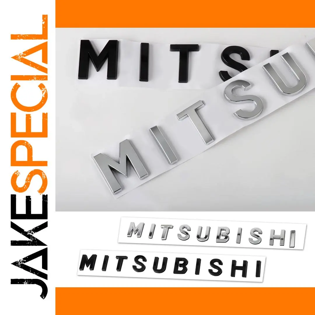 Mitsubishi 3D Front Hood Badge Sticker 35cm 1 Mitsubishi 3D Front Hood Badge Sticker 35cm