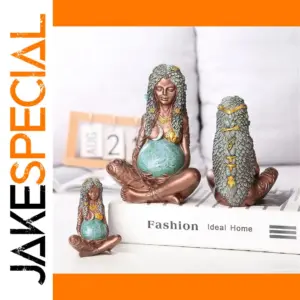 Mother Earth Sculpture in Bronze Finish