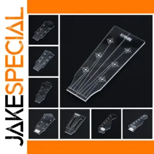 Clear Acrylic Guitar Head Template for Accurate Shaping