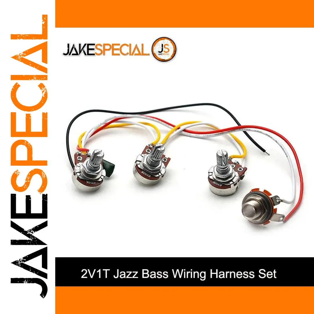 Jazz Bass Wiring Harness for JB Models 1 Jazz Bass Wiring Harness for JB Models