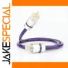 Purple OFC Power Cable for High-Fidelity Audio